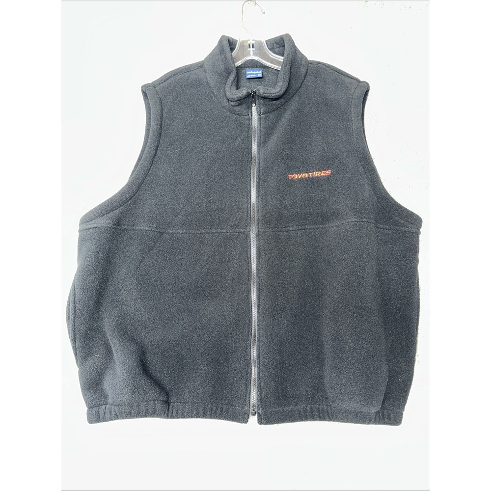 Vintage Swingster Vest Adult‎ XL Black Polar Fleece- (22-4)